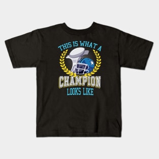 This is what an American Football Champion looks like Kids T-Shirt